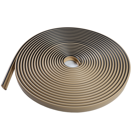 Handlauf PVC, Treppenhandlauf 40x8 mm, Kunststoffhandlauf, Handlaufverkleidung LUX, Rutschfest, schwarz, 1 m