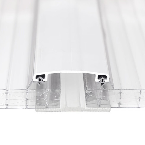 Lippendichtung Selbstklebend für Polycarbonat-Stegplatten, PVC Dichtung, weiß, 1 m