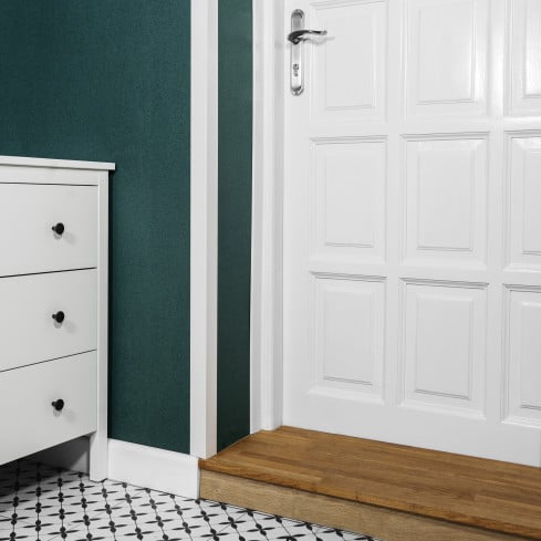 Winkelprofil Selbstklebend Kantenschutzprofil aus Hart-PVC, Dekorative Winkelleiste für Kanten und Ecken, L-Form, KTK, weiß