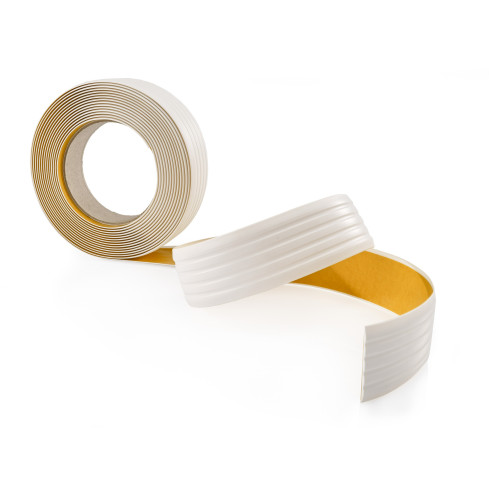 PVC Antirutsch Klebeband 35 mm, Anti-Rutsch Streifen für Treppenstufen, Badewanne, Dusche, weiß, 5 m