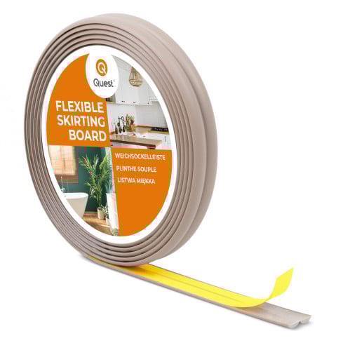 PVC Abschluss- und Kantenschutzleiste, selbstklebend beige 10/10 5m