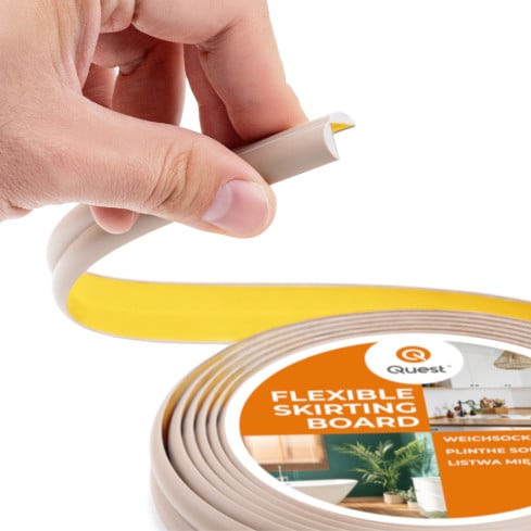 PVC Abschluss- und Kantenschutzleiste, selbstklebend beige 10/10 5m