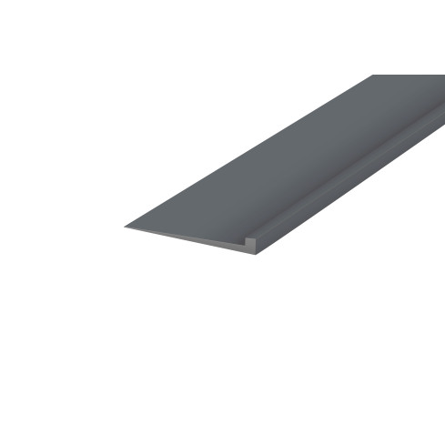 Teppichleiste Einklebeleiste , PVC Verbindungselement für Teppichboden, Flexibel, dunkelgrau