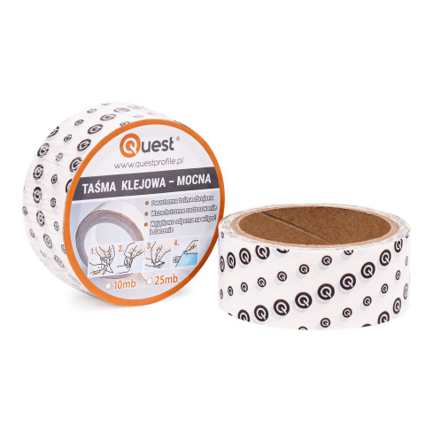 Doppelseitiges Klebeband, Stark haftend für PVC, Holz, Metall, 10 Meter