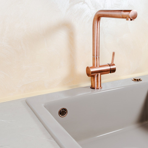 Weichsockelleiste Selbstklebend 10x10 mm, PVC Abschlussleiste für Küche, Badezimmer, Flexibel, Dekorativ, UV-beständig, beige, 5 m