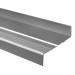 Treppenkantenprofil Fluoreszierend 40x40 mm, Treppenprofil PVC für Treppenstufen, Antirutsch RDFL, dunkelgrau, 150 cm