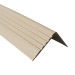 Treppenkantenprofil 50x42 mm, Treppenprofil PVC für Treppenstufen, Treppenkantenschutz mit Rillen, Antirutsch, RGP, beige, 150 cm