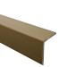 Winkelprofil PVC Kantenschutzprofil, Winkelleiste für Kanten und Ecken, Weich, Flexibel, L-Form, KM, messing