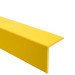 Winkelprofil PVC Kantenschutzprofil, Winkelleiste für Kanten und Ecken, Weich, Flexibel, L-Form, KM, gelb