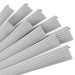 Set: Rutschfeste Treppenprofile mit Kleber, hellgrau, 50x42 mm, 100 cm