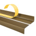 Treppenkantenprofil Selbstklebend 40x25 mm, Treppenprofil PVC für Treppenstufen, Treppenkantenschutz mit Rillen, Antirutsch, Abriebfest, ND, messing