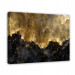 ABSTRACT GOLDENES SCHWARZES MODERNES BILD AUF WANDPLATTE SITZZIMMER 40x30