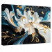 SCHLAFZIMMER BILD FÜR DAS WOHNZIMMER KÜCHE ABSTRACCTION BLUMEN AUF WANDPLATTE 40x30