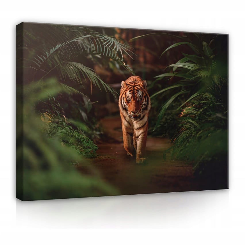 Leinwand Gemälde Tiger Wald Dschungel groß 100x70
