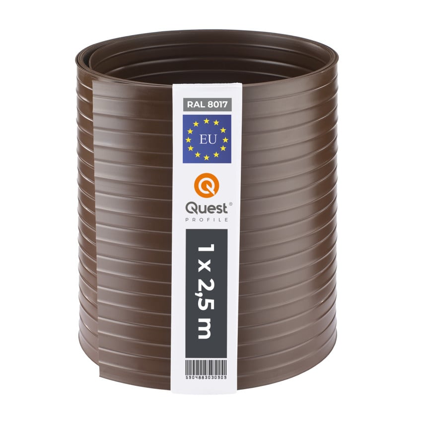 Zaunband Quest® Lux 900 g/m², 19cm Braun RAL 8017