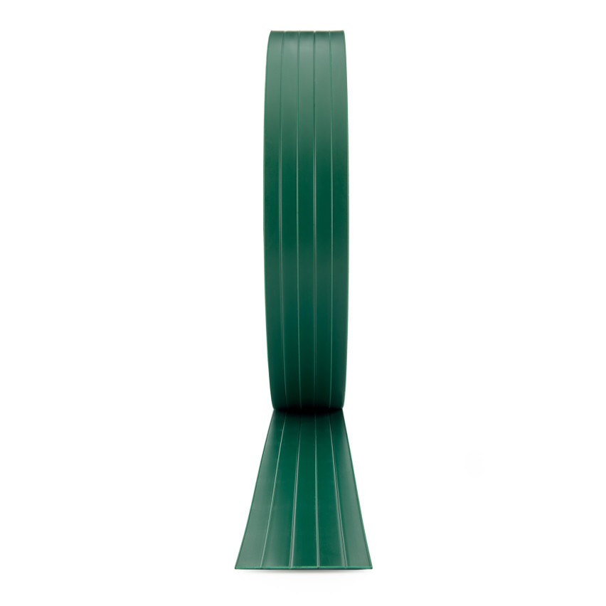 Hart-PVC Sichtschutzstreifen Sichtschutz Rolle Doppelstabmatten Zaun Gartenzaun Streifen Höhe 4,75cm Stärke: 1,5mm, Grün RAL6005
