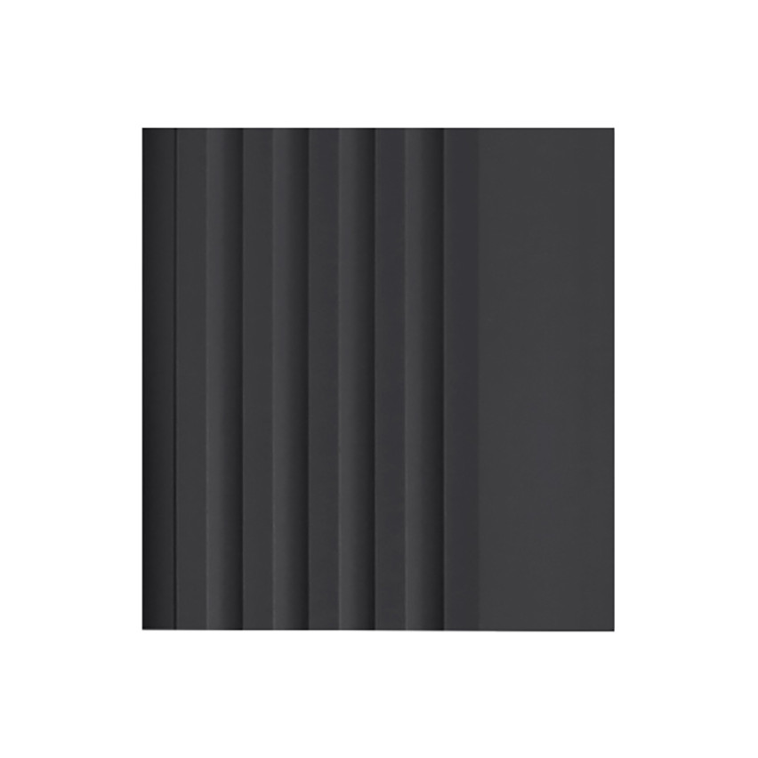 Rutschfestes Treppenprofil, Warnung, 55x40mm, 150cm, schwarz