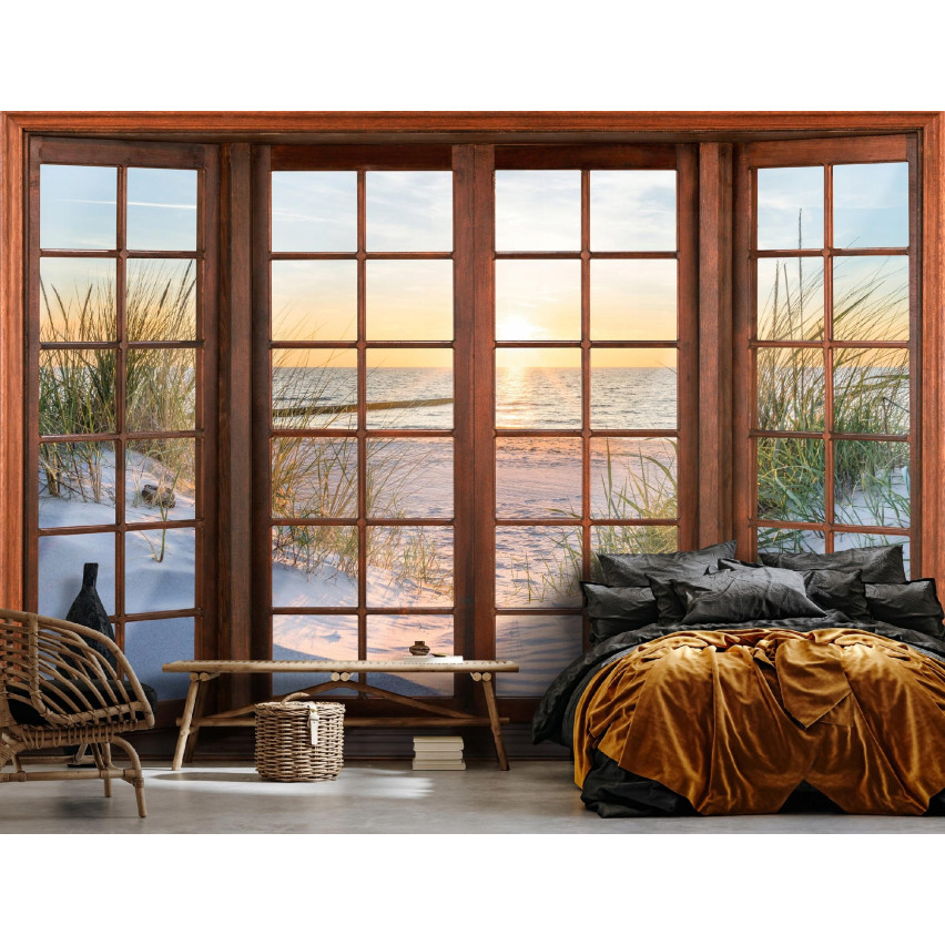 Fototapete 3D Strand Seaside für Schlafzimmer Wohnzimmer Tapete 400X280