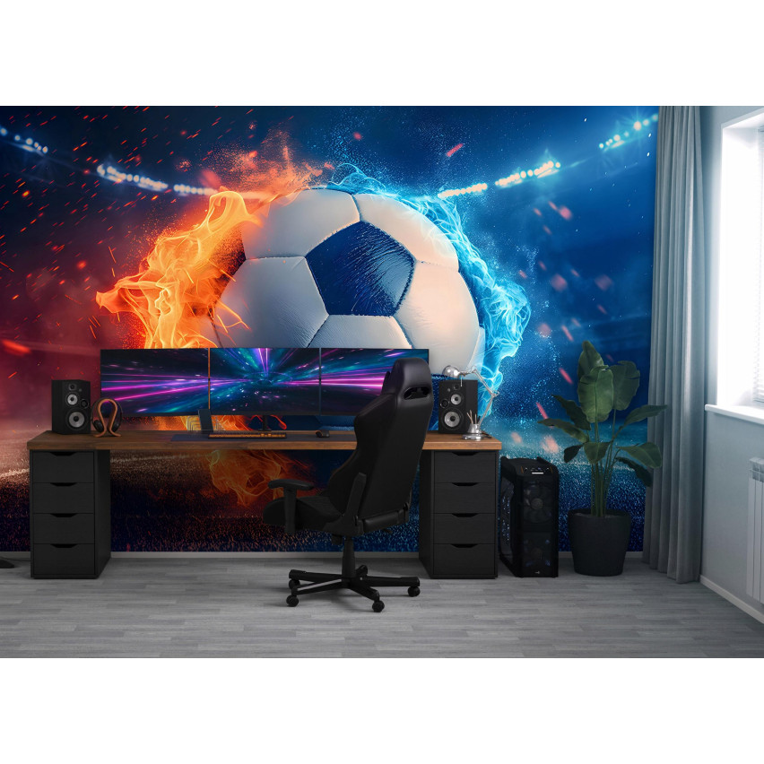 Fototapete 3D Fußball für Jungen Jugend Wallpaper 150X105