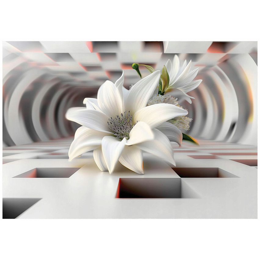 Fototapete 3D Blumen Abstrakt Schlafzimmer Wohnzimmer Tapete Vlies 300X210