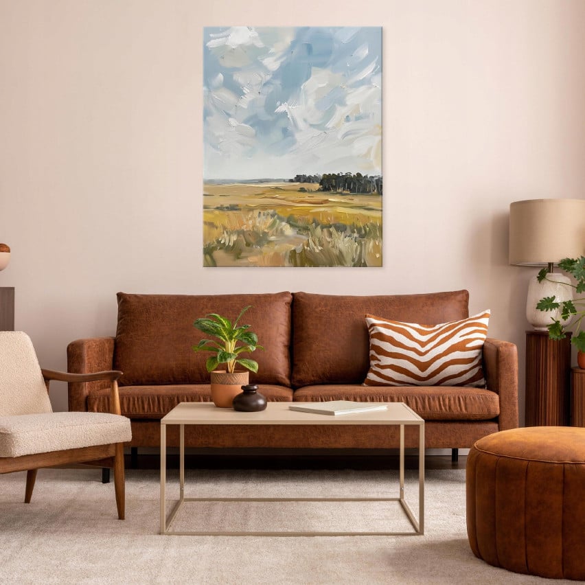 LANDSCHAFT NATUR LANDSCHAFT WIE MALEN AUF PLATTE IM SITZZIMMER 60x40