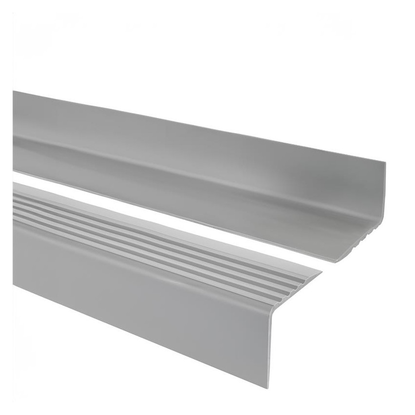 Rutschfestes Treppenprofil 50x42mm, 150cm, grau