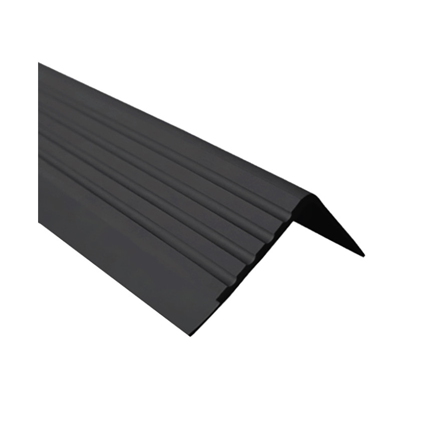 Rutschfestes Treppenprofil, 40x40mm, 150cm, schwarz