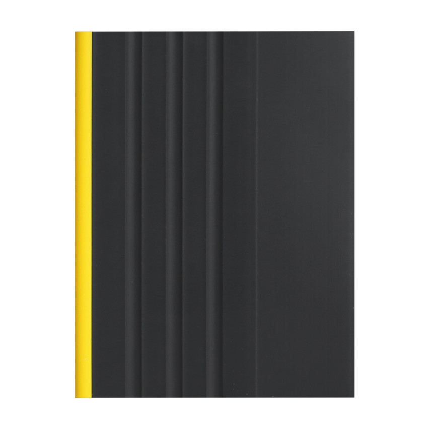 Rutschfestes Treppenprofil, Warnung, 40x40mm, 150cm, schwarz