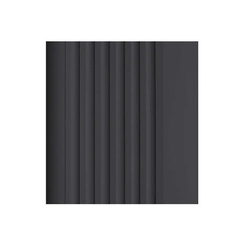 Rutschfestes Treppenprofil 70x40mm, 150cm, schwarz