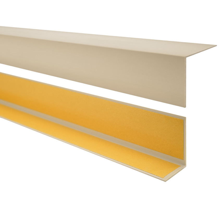 PVC Winkelprofil, Selbstklebend Kantenschutz, Eckenschutz, beige