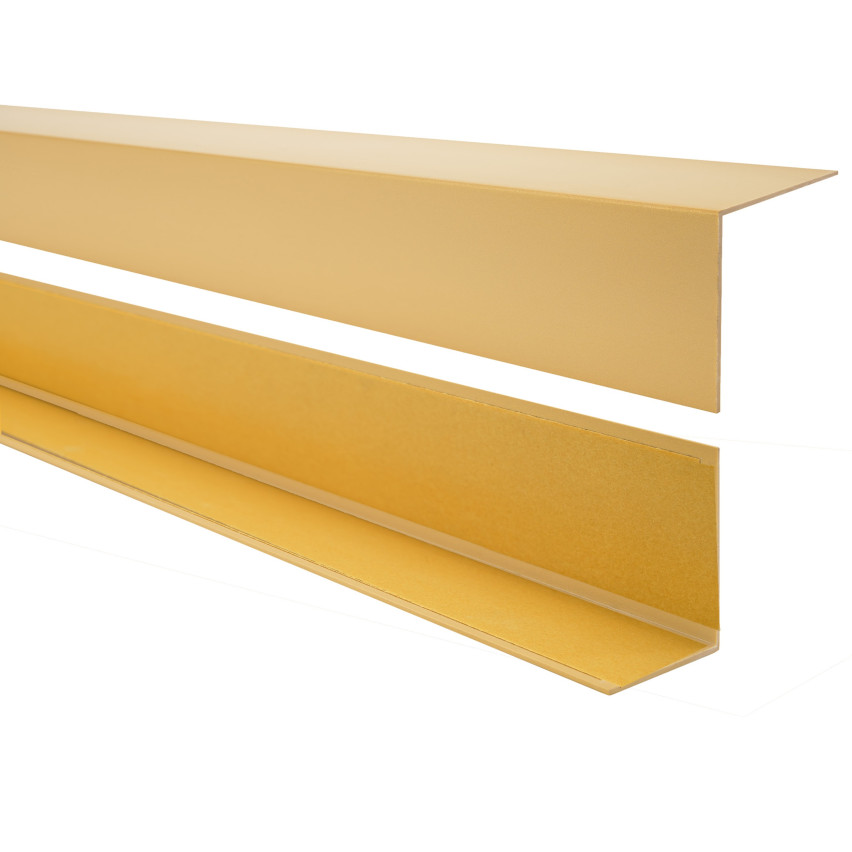 PVC Winkelprofil, Selbstklebend Kantenschutz, Eckenschutz, gold