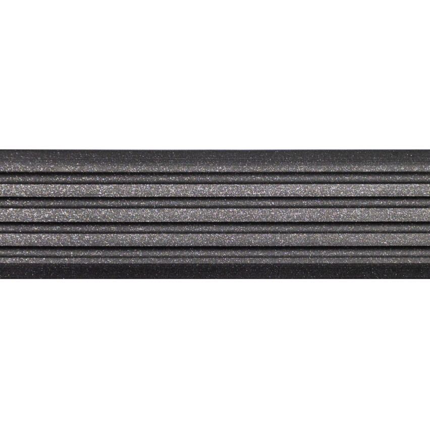  PVC Antirutschband Selbstklebend, Anti-Rutsch-Streifen für Treppen, Rutschschutz, 5m, 35 mm, schwarz-silber