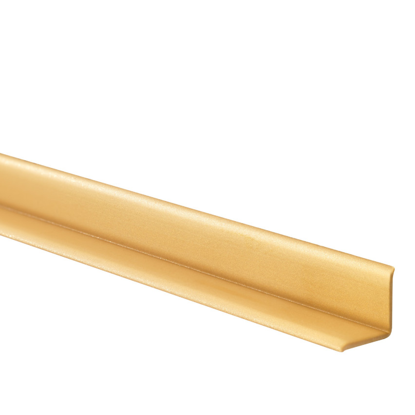 Weichsockelleiste selbstklebend 10x10mm für Küche und Bad Knickleiste aus PVC Dichtungsband Fugendichtband Gold5m