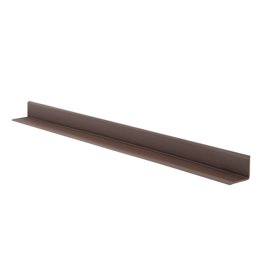 Selbstklebender PVC-Montage- und Abschlussstreifen auf Schaumstoffband 10/10 5m - dunkelbraun