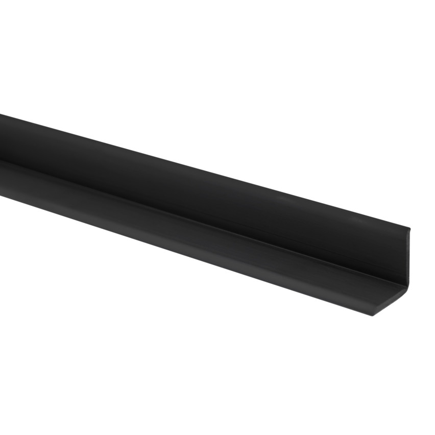 Weichsockelleiste selbstklebend 10x10mm für Küche und Bad Knickleiste aus PVC Dichtungsband Fugendichtband Schwarz 5m