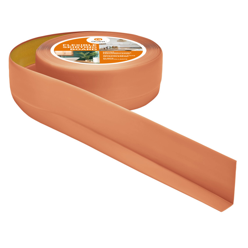 Selbstklebende PVC-Sockelleiste 50x20mm ziegelrot