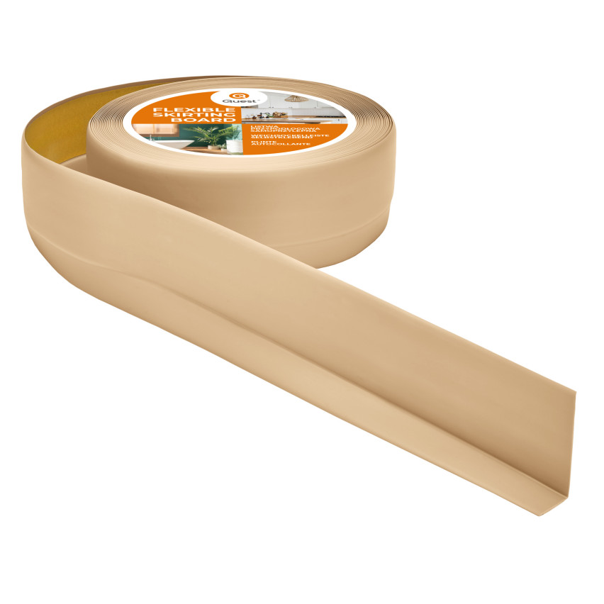 Selbstklebende PVC-Sockelleiste 50x20mm sandfarben