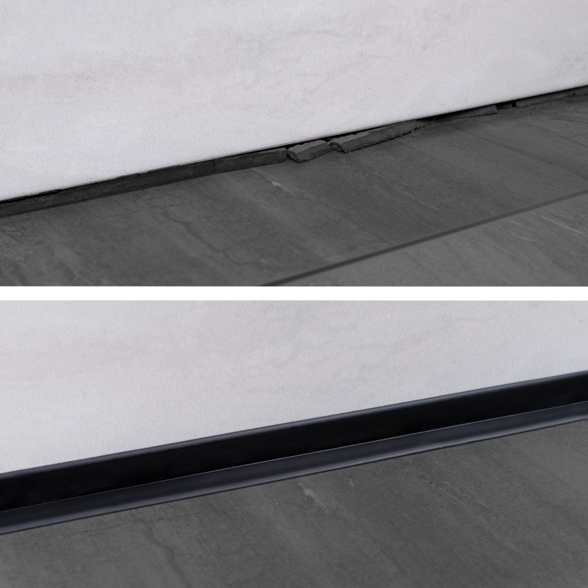Selbstklebende PVC-Sockelleiste 50x20mm ziegelrot