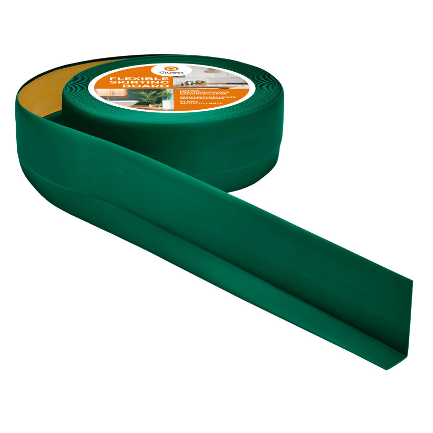 Selbstklebende PVC-Sockelleiste 50x20mm grün