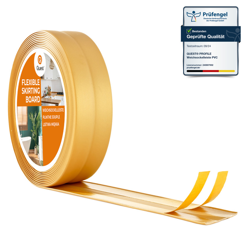 Selbstklebende PVC-Finishleiste, goldfarben