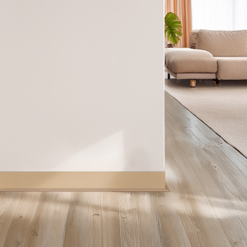 Selbstklebende PVC-Sockelleiste, 70x20mm, sand