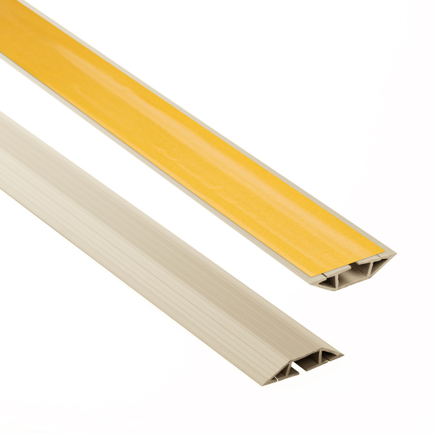 PVC-Selbstklebe-Kabeldurchführung - 200 cm, trapezförmig, beige