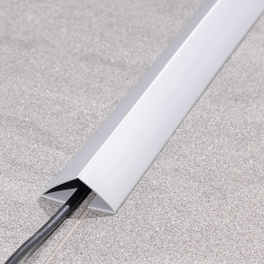 Multifunktionale PVC-Leiste 4in1 – Selbstklebendes Abschlussprofil, 120 mm, Dunkelgrau