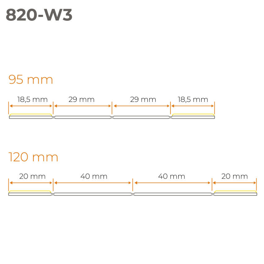Multifunktionale PVC-Leiste 4in1 – Selbstklebendes Abschlussprofil, 120 mm, Dunkelgrau