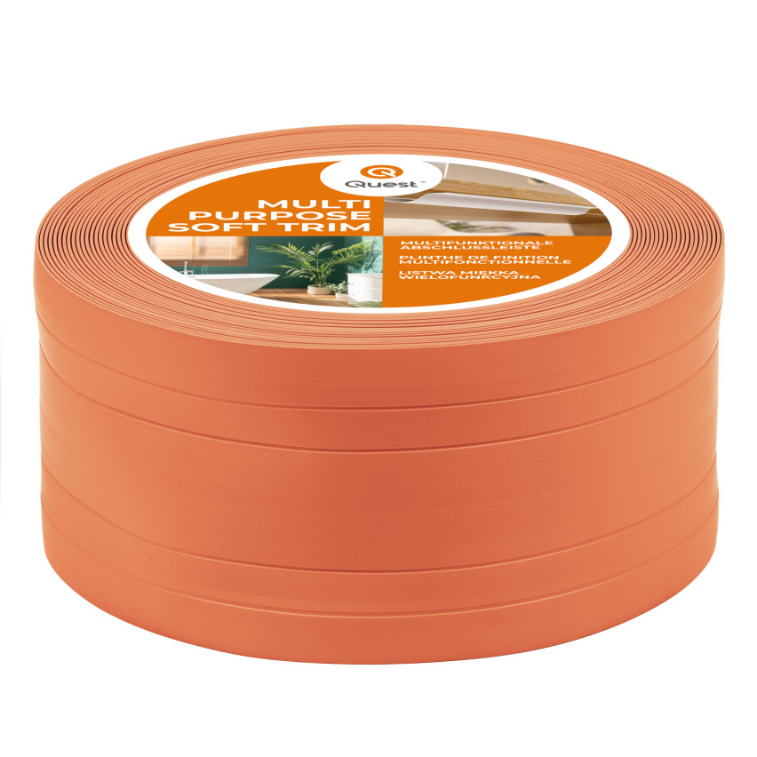 PVC-Multifunktionsleiste 2in1 – Selbstklebendes Abschlussprofil, 110Mm, Ziegelrot