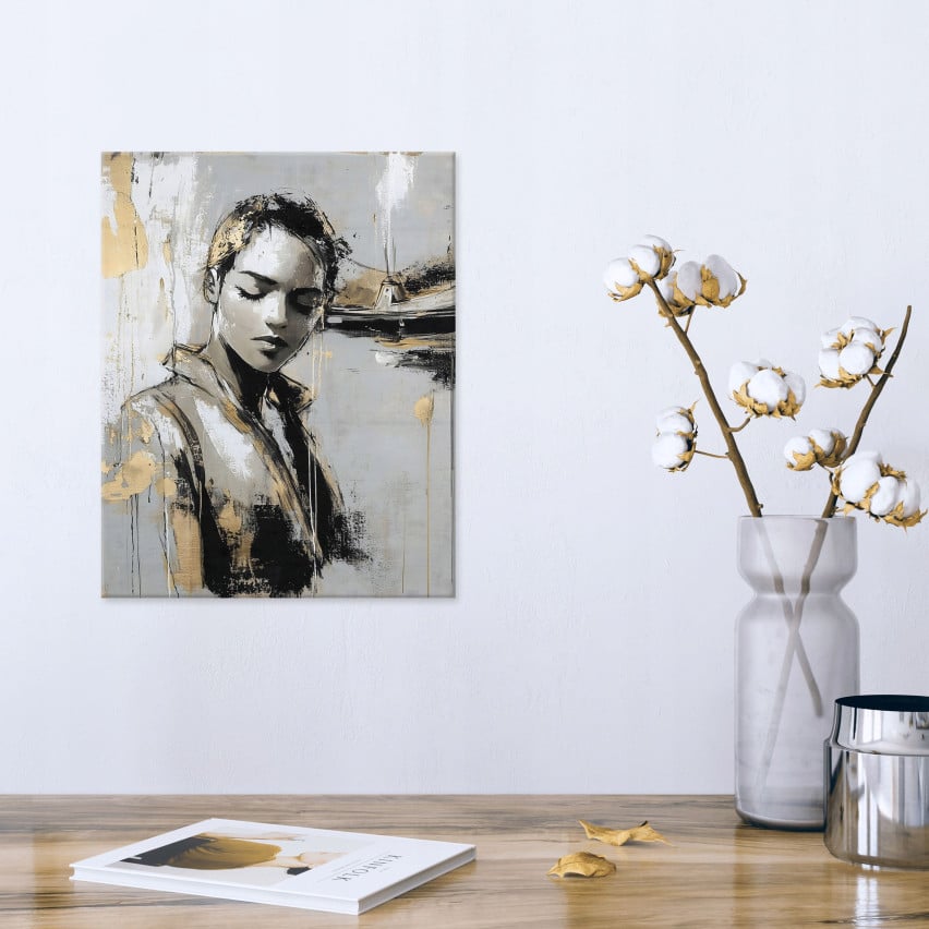 GLAMOUR FACE GLAMOUR IMAGE FOR LIVING ROOM GLAMOUR FACE ON WALL PLATE 40x30