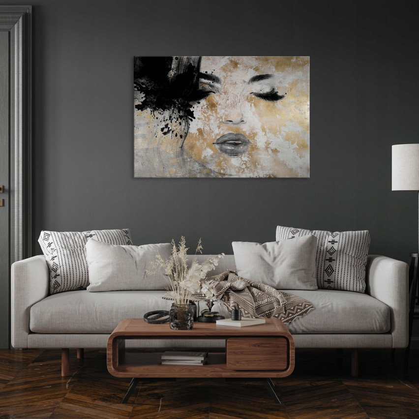 Bild Leinwand FACE OF A WOMAN Abstrakt 60x40
