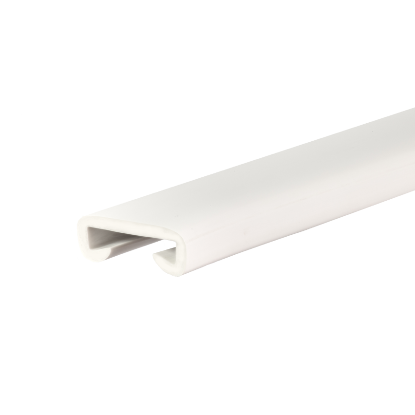 Handlauf PVC, Treppenhandlauf, Treppengeländer, PREMIUM, 40x8mm, weiß, 1m