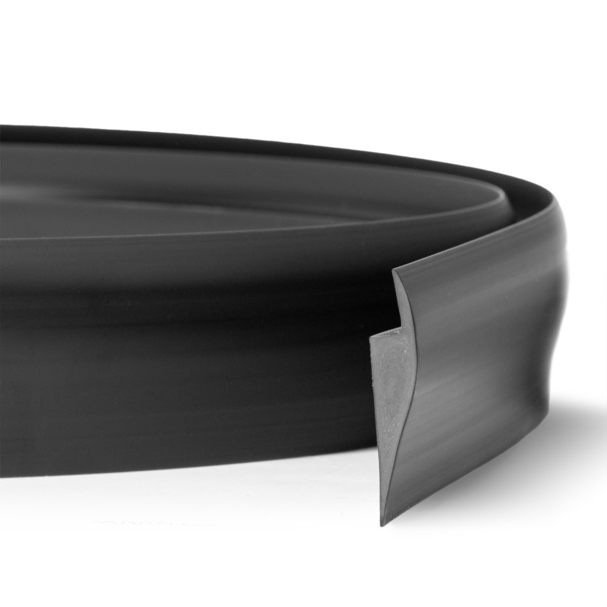 Rampenprofil mit Klebeband, schwarz, 2m