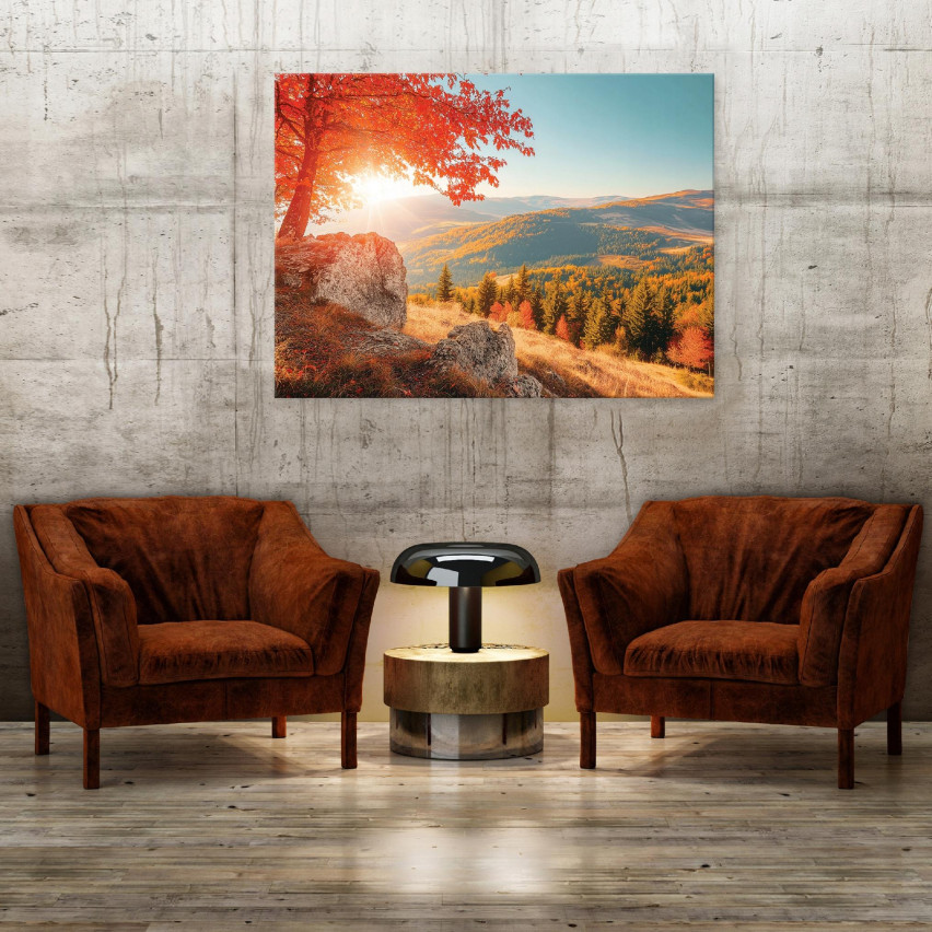 Gemälde für das Wohnzimmer Wohnzimmer Küche Berglandschaft auf Leinwand Wand 60x40
